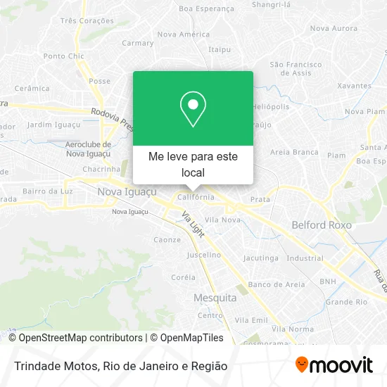 Trindade Motos mapa