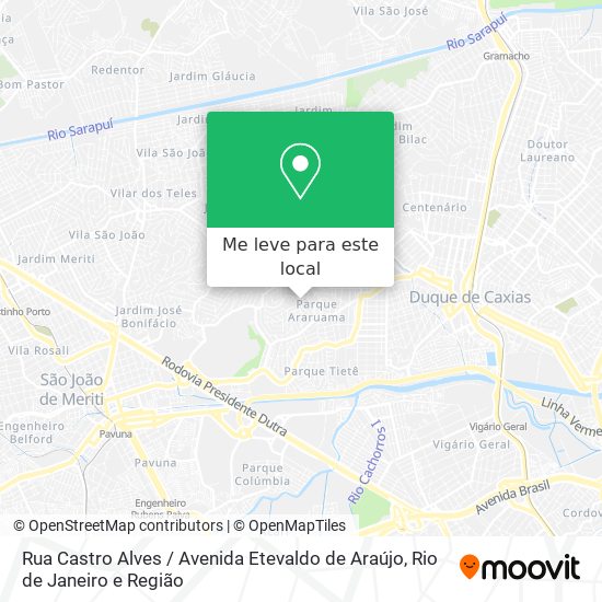 Rua Castro Alves / Avenida Etevaldo de Araújo mapa