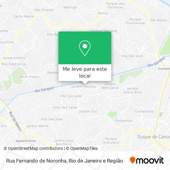 Rua Fernando de Noronha mapa