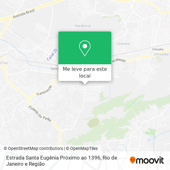 Estrada Santa Eugênia Próximo ao 1396 mapa