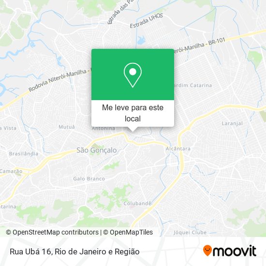 Rua Ubá 16 mapa