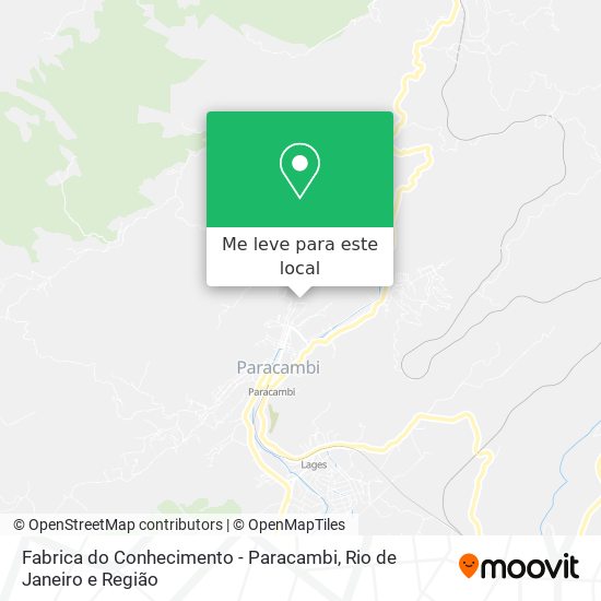 Fabrica do Conhecimento - Paracambi mapa