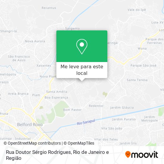 Rua Doutor Sérgio Rodrigues mapa