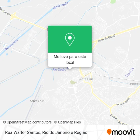 Rua Walter Santos mapa