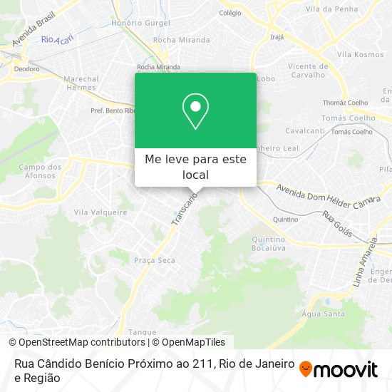 Rua Cândido Benício Próximo ao 211 mapa