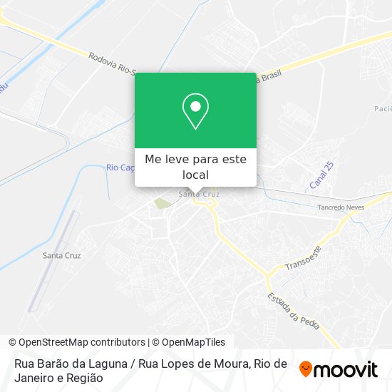 Rua Barão da Laguna / Rua Lopes de Moura mapa