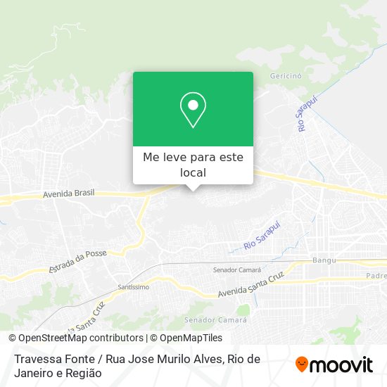 Travessa Fonte / Rua Jose Murilo Alves mapa