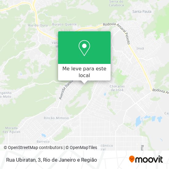Rua Ubiratan, 3 mapa