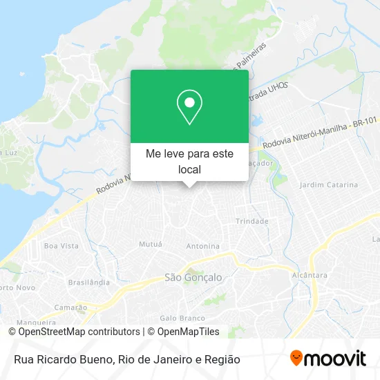 Rua Ricardo Bueno mapa