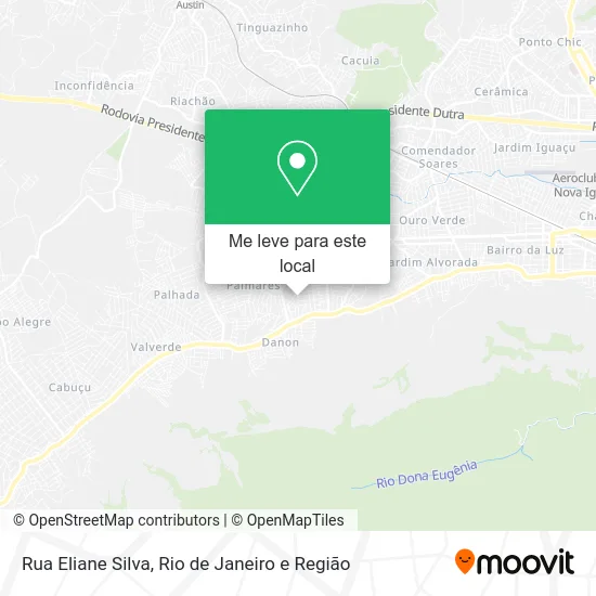 Rua Eliane Silva mapa