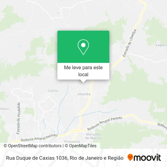 Rua Duque de Caxias 1036 mapa