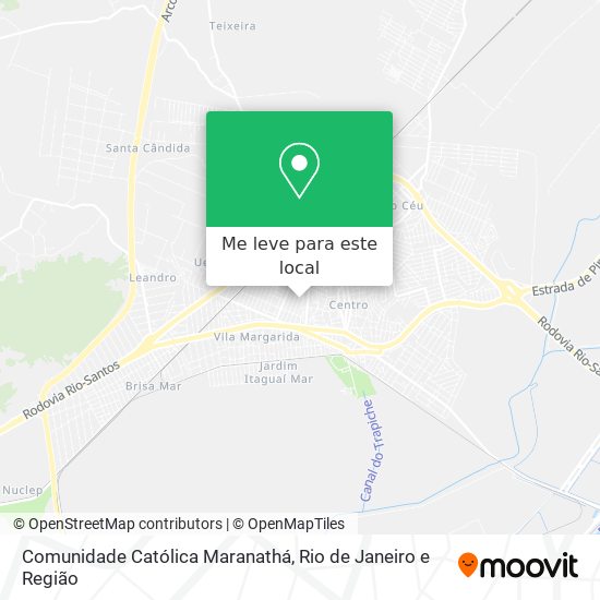 Comunidade Católica Maranathá mapa