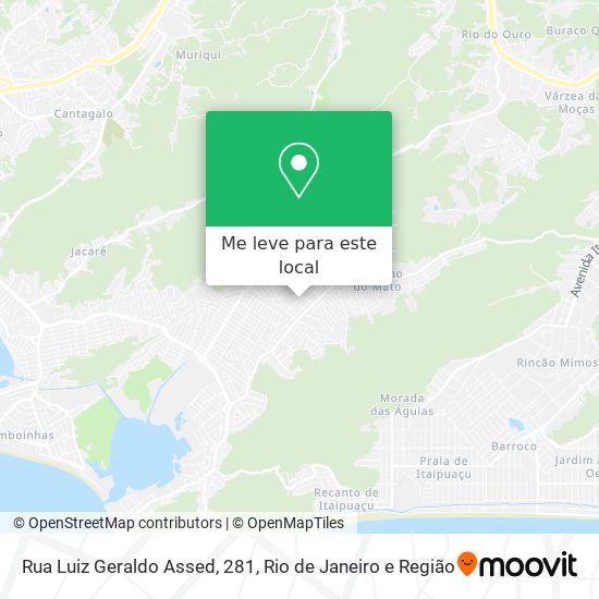 Rua Luiz Geraldo Assed, 281 mapa