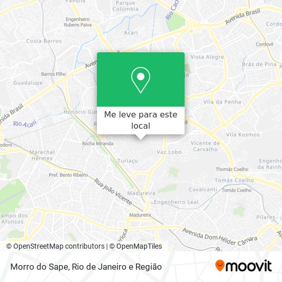 Morro do Sape mapa