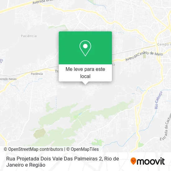 Rua Projetada Dois Vale Das Palmeiras 2 mapa