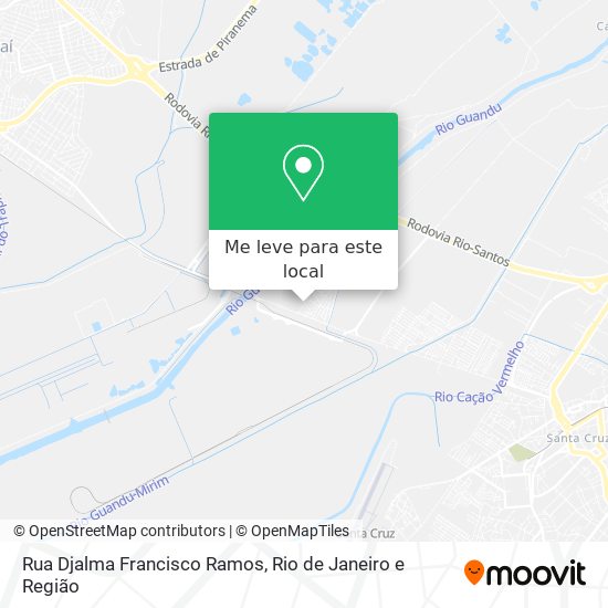 Rua Djalma Francisco Ramos mapa