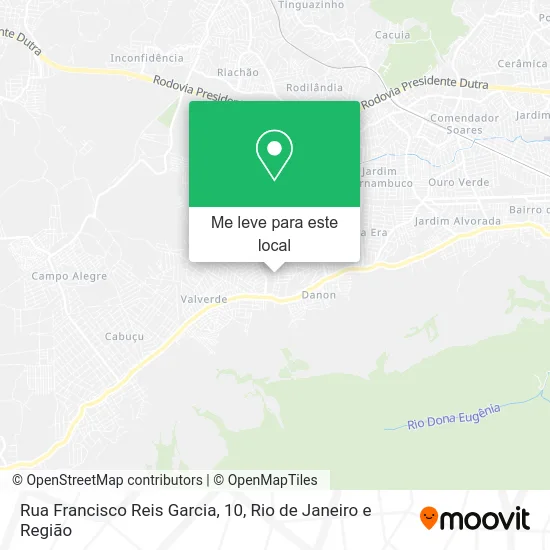 Rua Francisco Reis Garcia, 10 mapa