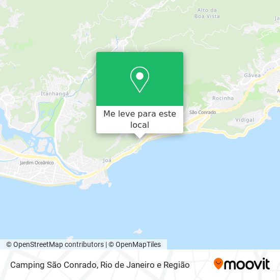 Camping São Conrado mapa