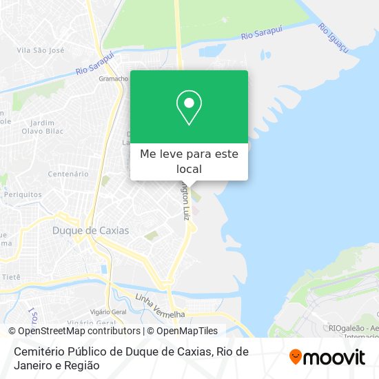 Cemitério Público de Duque de Caxias mapa