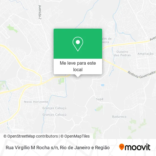 Rua Virgílio M Rocha s/n mapa