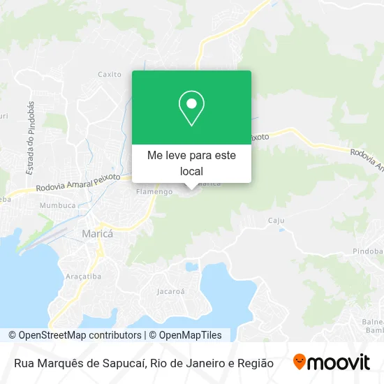 Rua Marquês de Sapucaí mapa