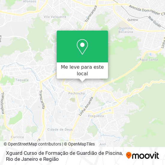 Xguard Curso de Formação de Guardião de Piscina mapa