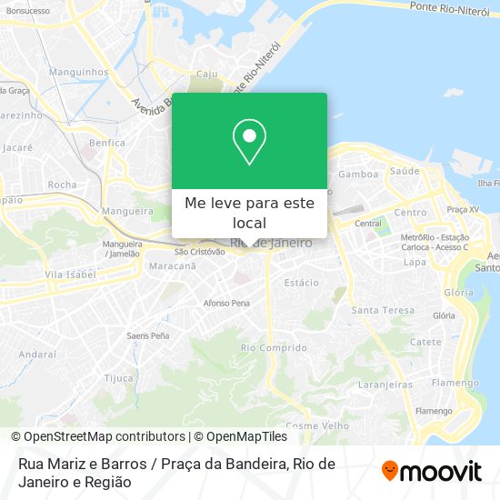 Rua Mariz e Barros / Praça da Bandeira mapa