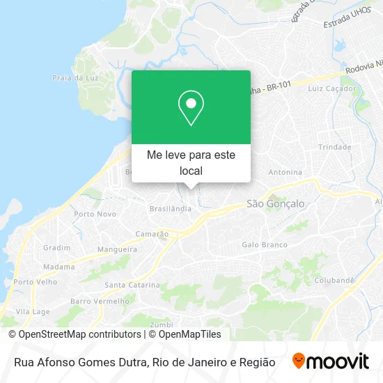 Rua Afonso Gomes Dutra mapa