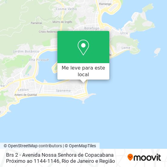 Brs 2 - Avenida Nossa Senhora de Copacabana Próximo ao 1144-1146 mapa