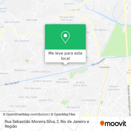 Rua Sebastião Moreira Silva, 2 mapa