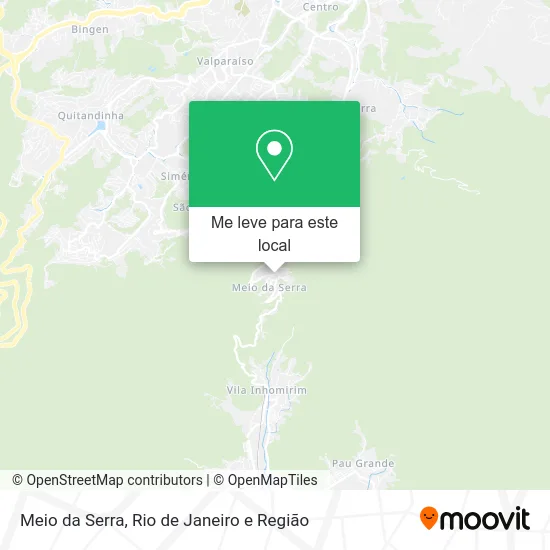 Meio da Serra mapa