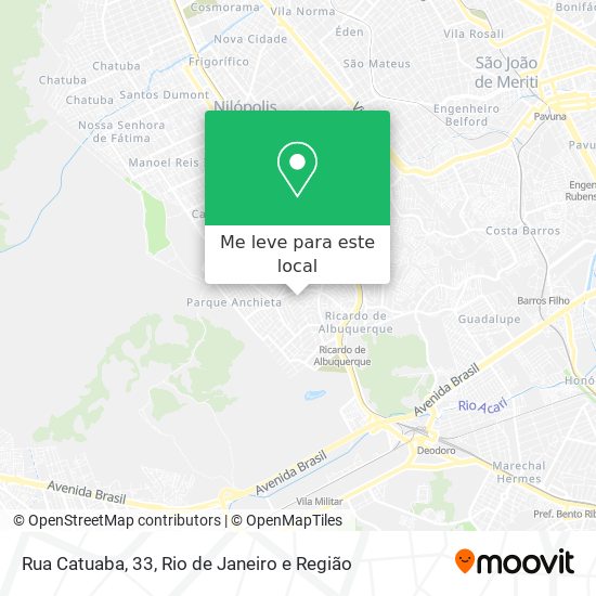 Rua Catuaba, 33 mapa