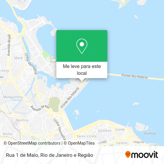 Rua 1 de Maio mapa