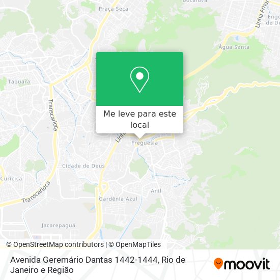 Avenida Geremário Dantas 1442-1444 mapa