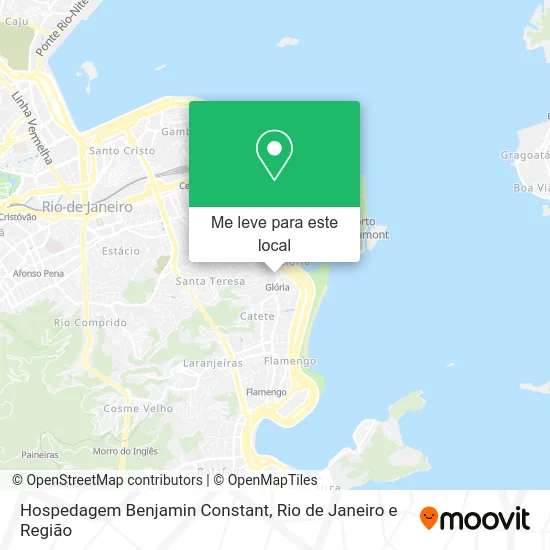 Hospedagem Benjamin Constant mapa