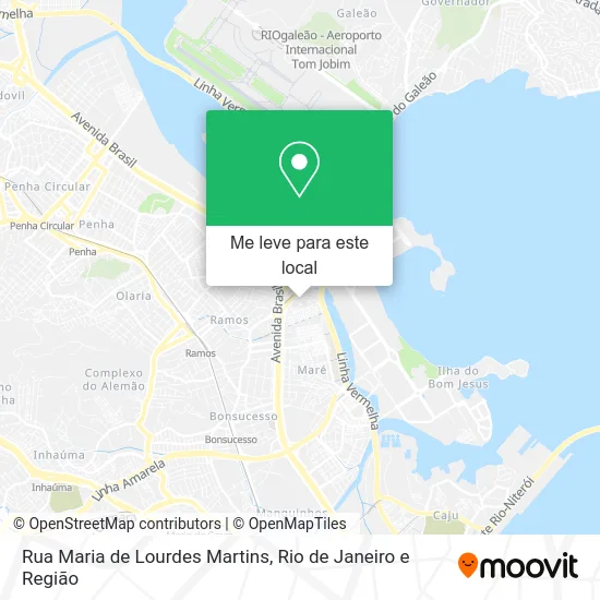 Rua Maria de Lourdes Martins mapa