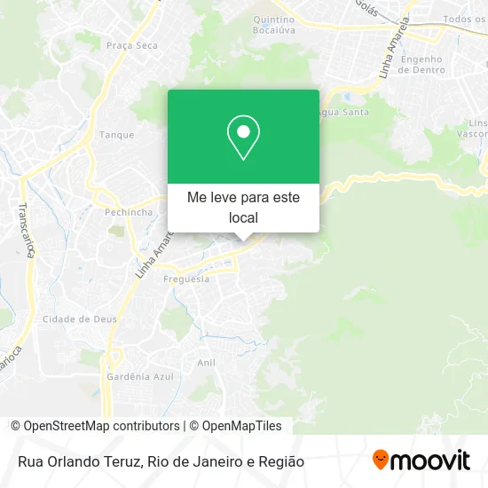 Rua Orlando Teruz mapa
