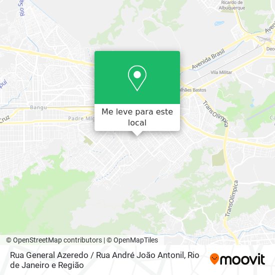 Rua General Azeredo / Rua André João Antonil mapa