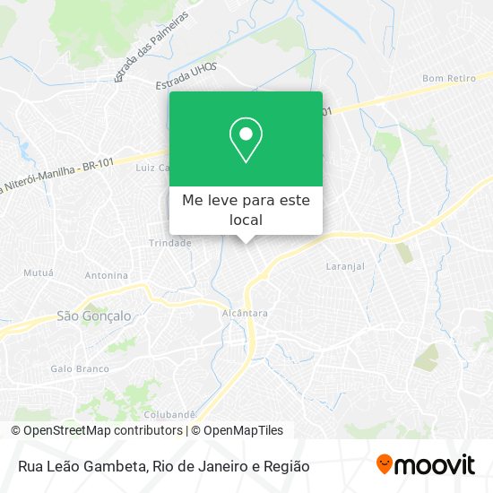 Rua Leão Gambeta mapa