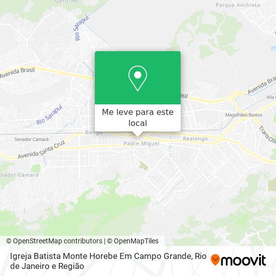 Igreja Batista Monte Horebe Em Campo Grande mapa