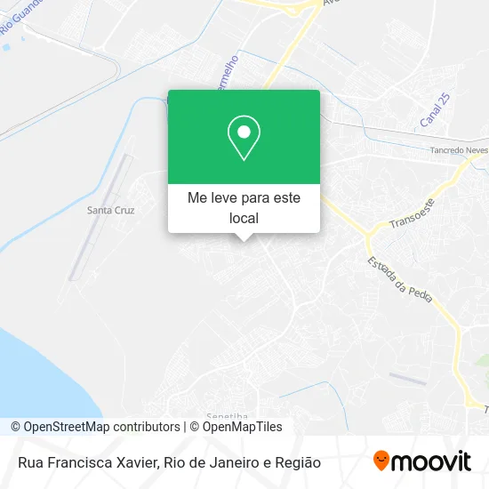 Rua Francisca Xavier mapa