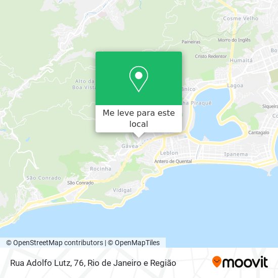 Rua Adolfo Lutz, 76 mapa