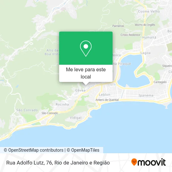 Rua Adolfo Lutz, 76 mapa