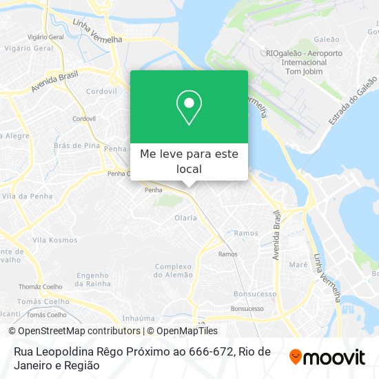 Rua Leopoldina Rêgo Próximo ao 666-672 mapa
