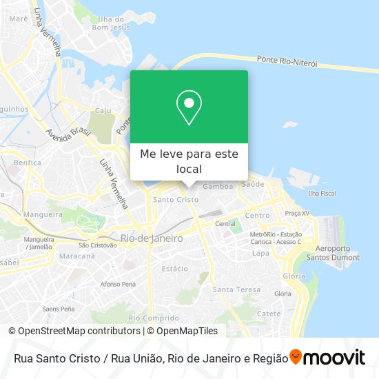 Rua Santo Cristo / Rua União mapa