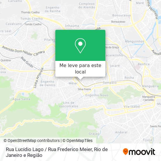 Rua Lucídio Lago / Rua Frederico Meier mapa