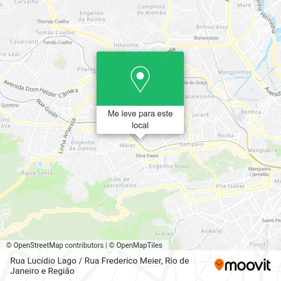 Rua Lucídio Lago / Rua Frederico Meier mapa