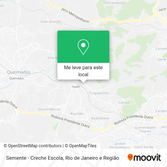 Semente - Creche Escola mapa