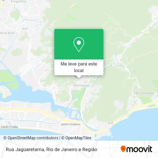 Rua Jaguaretama mapa