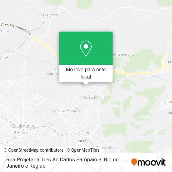 Rua Projetada Tres Ac Carlos Sampaio 3 mapa